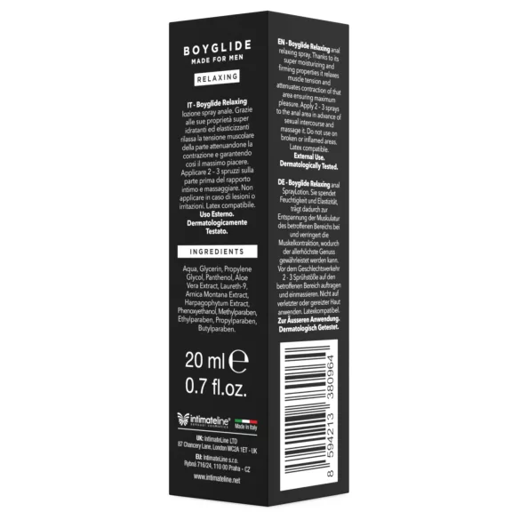 Intimateline Boyglide - anal relaxing spray for men (20 ml)