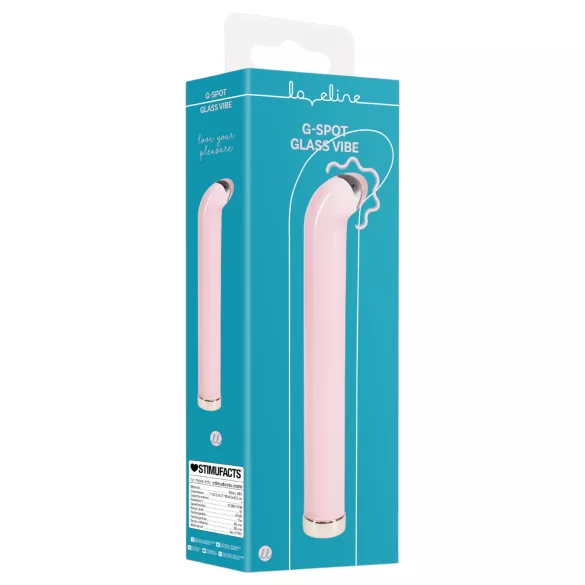 Loveline - G-spot glass vibrator (pink)