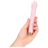 Loveline - glass vibrator with rounded head (pink)