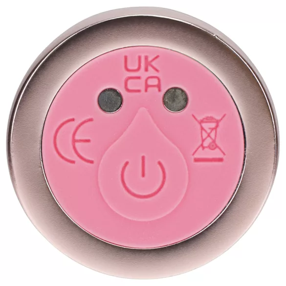 Loveline - glass vibrator with rounded head (pink)