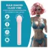 Loveline - glass vibrator with rounded head (pink)