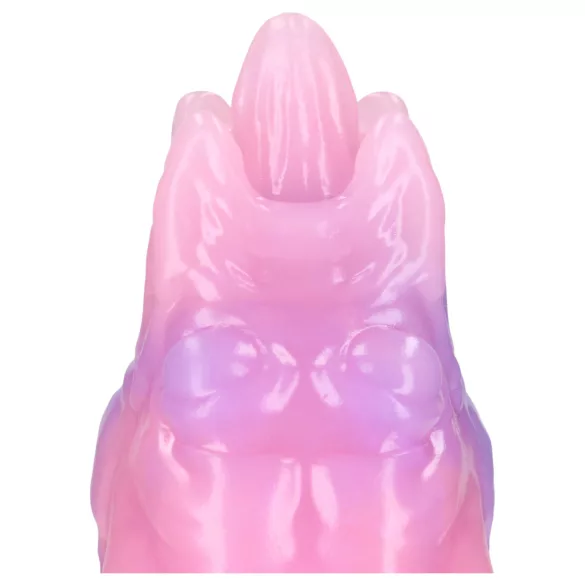 Ouch! Rainbow Invader - silicone fantasy dildo (rainbow)