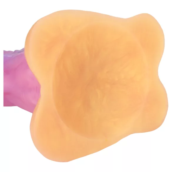 Ouch! Rainbow Invader - silicone fantasy dildo (rainbow)
