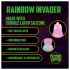 Ouch! Rainbow Invader - silicone fantasy dildo (rainbow)