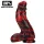 Ouch! Dark Lycan Spawn - silicone fantasy dildo (red-black)