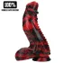 Ouch! Dark Lycan Spawn - silicone fantasy dildo (red-black)