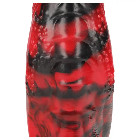 Ouch! Dark Lycan Spawn - silicone fantasy dildo (red-black)