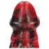 Ouch! Dark Lycan Spawn - silicone fantasy dildo (red-black)