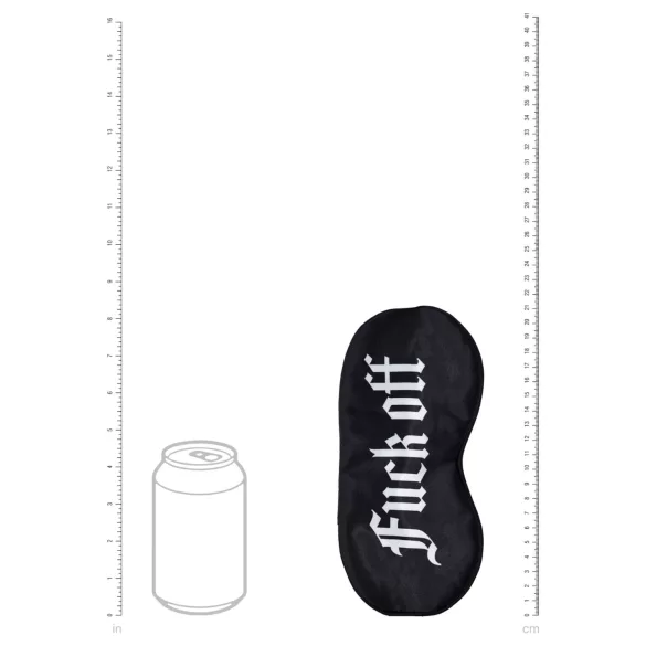 Ouch! - “Fuck Off” satin eye mask (black)