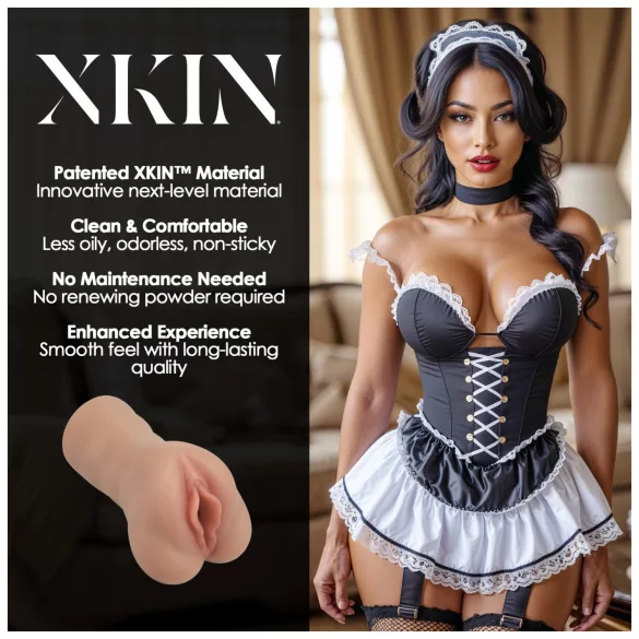 XKIN Maid Lacey - realistic vagina masturbator (flesh‑coloured)