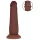 RealRock - double-density realistic dildo (brown) - 15.5 cm