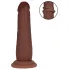 RealRock - double-density realistic dildo (brown) - 15.5 cm