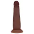 RealRock - double-density realistic dildo (brown) - 15.5 cm