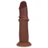 RealRock - double-density realistic dildo (brown) - 15.5 cm