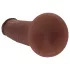 RealRock - double-density realistic dildo (brown) - 15.5 cm