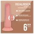 RealRock - dual-density realistic dildo (flesh-coloured) - 15.5 cm