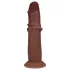 RealRock - double-density realistic dildo (brown) - 18.5 cm