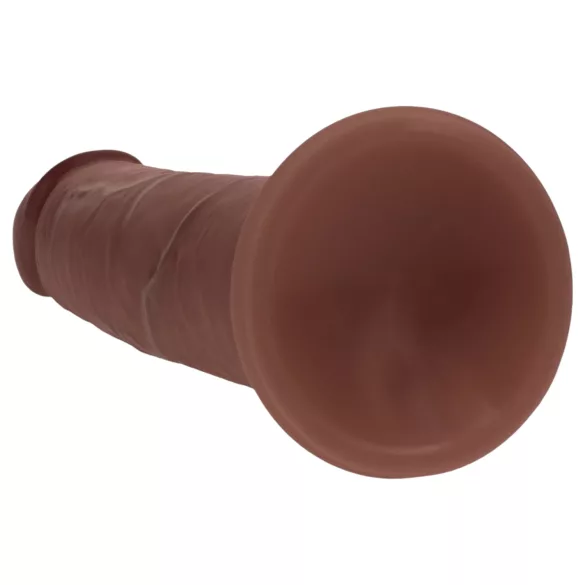 RealRock - double-density realistic dildo (brown) - 18.5 cm