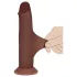 RealRock - double-density realistic dildo (brown) - 18.5 cm