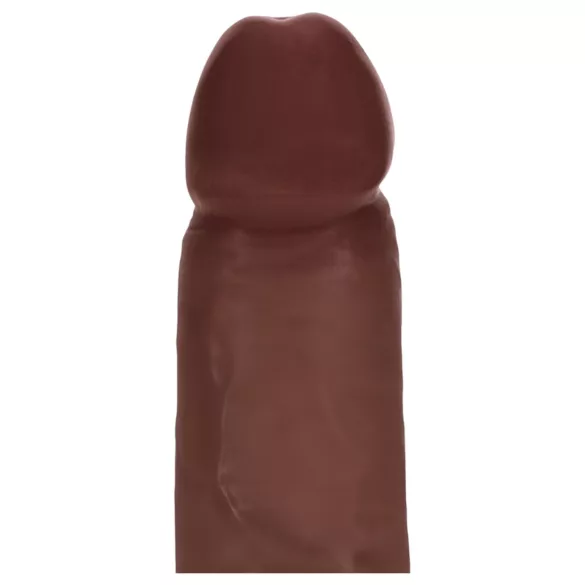 RealRock - double-density realistic dildo (brown) - 18.5 cm