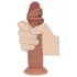 RealRock - Dual-Density Realistic Dildo (Tanned) - 18.5 cm