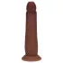 RealRock - dual-density realistic dildo (brown) - 20.5 cm