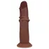 RealRock - dual-density realistic dildo (brown) - 20.5 cm