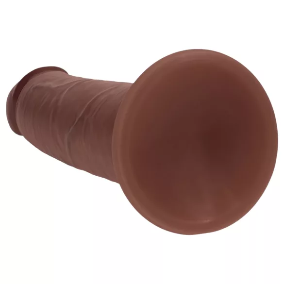RealRock - dual-density realistic dildo (brown) - 20.5 cm