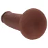 RealRock - dual-density realistic dildo (brown) - 20.5 cm