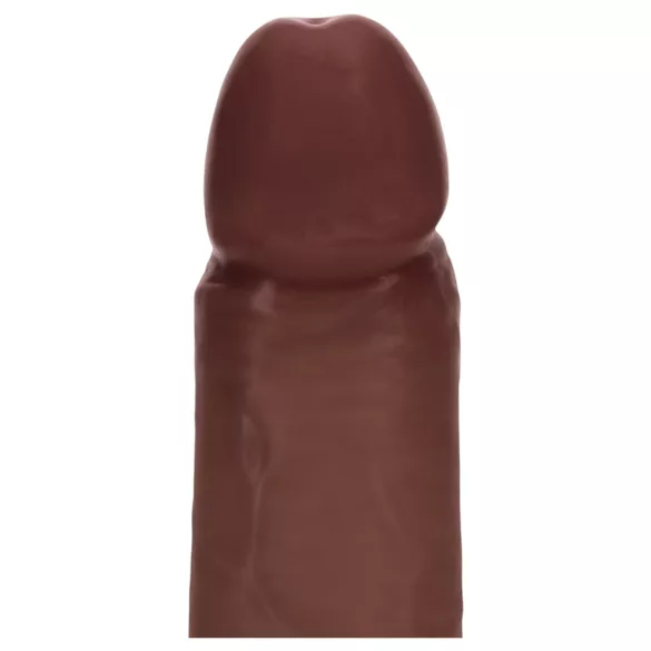 RealRock - dual-density realistic dildo (brown) - 20.5 cm