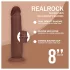 RealRock - dual-density realistic dildo (brown) - 20.5 cm