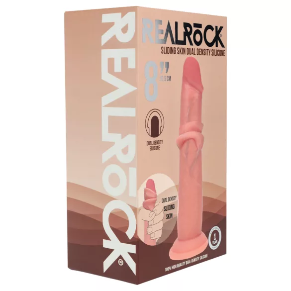 RealRock - dual-density realistic dildo (flesh-coloured) - 20.5 cm