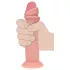 RealRock - dual-density realistic dildo (flesh-coloured) - 20.5 cm