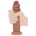 RealRock - double density realistic dildo (tanned) - 20.5 cm