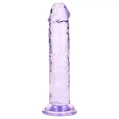   RealRock - lifelike dildo with suction cup (purple) - 12.7 cm