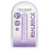 RealRock - lifelike dildo with suction cup (purple) - 12.7 cm