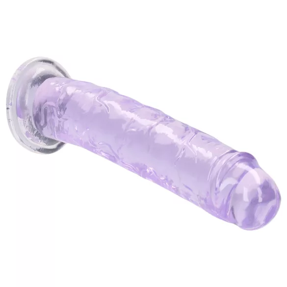 RealRock - lifelike dildo with suction cup (purple) - 12.7 cm