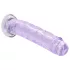 RealRock - lifelike dildo with suction cup (purple) - 12.7 cm