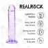 RealRock - lifelike dildo with suction cup (purple) - 12.7 cm