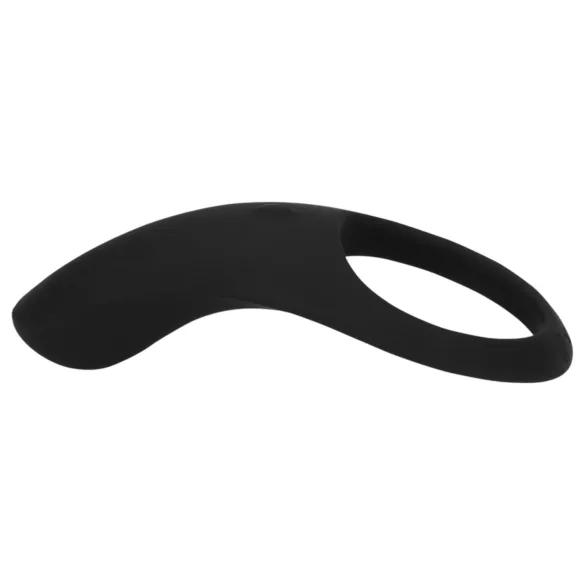 Loveline - Rechargeable Vibrating Black Penis & Testicle Ring