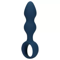 Loveline - Small Blue Anal Plug with Ring Handle