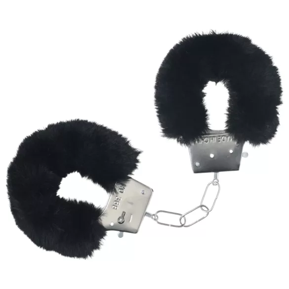 Ouch! - Plush Handcuffs (Black)