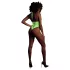 Ouch! - Neon Green Glow-in-the-Dark Open Bodysuit