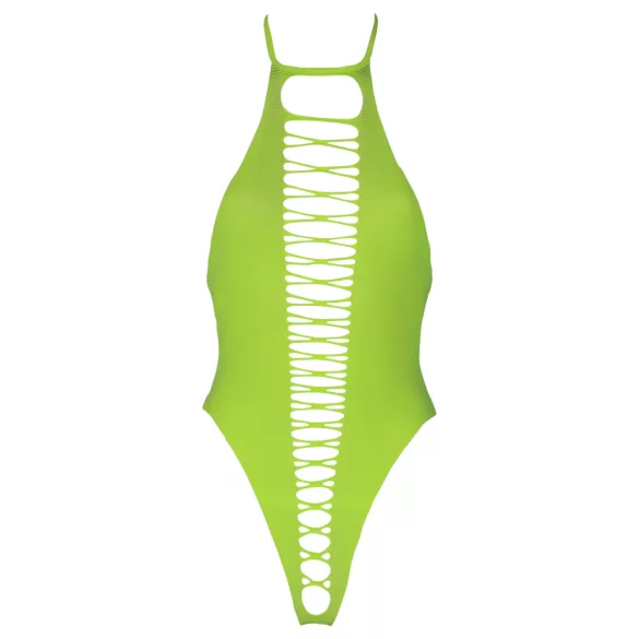Ouch! - Neon Green Glow-in-the-Dark Open Bodysuit