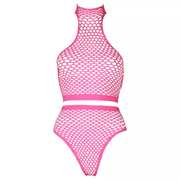 Ouch! - Glow-in-the-Dark Lingerie Set (Pink)