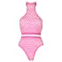 Ouch! - Glow-in-the-Dark Lingerie Set (Pink)