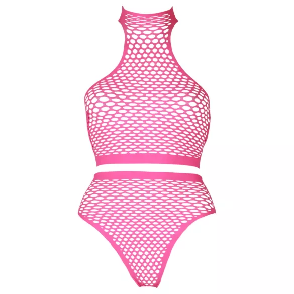 Ouch! - Glow-in-the-Dark Lingerie Set (Pink)