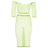 Ouch! - Neon Green Glow-in-the-Dark Skirt & Top Set