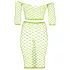 Ouch! - Neon Green Glow-in-the-Dark Skirt & Top Set