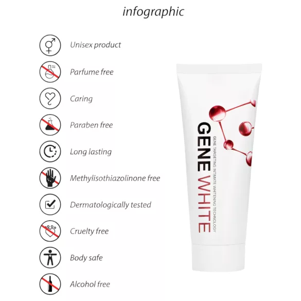 Pharmquests Gene White - skin lightening cream (100 ml)
